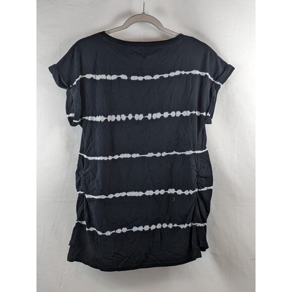 Tie Dye Linen Like Cuff Short Sleeve Maternity T-Shirt S Ingrid & Isabel Layer - Picture 2 of 7